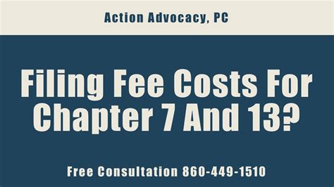 Filing Fees For Chapter 7 And Chapter 13 Law Office Of Dave Falvey