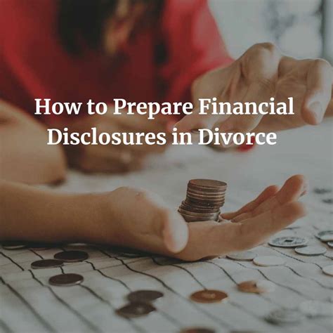 Filing Financial Disclosures In Divorce