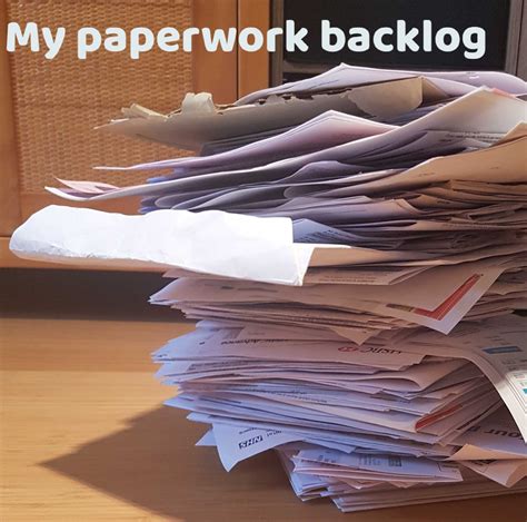 Filing Paperwork Backlog Mind Your Mamma