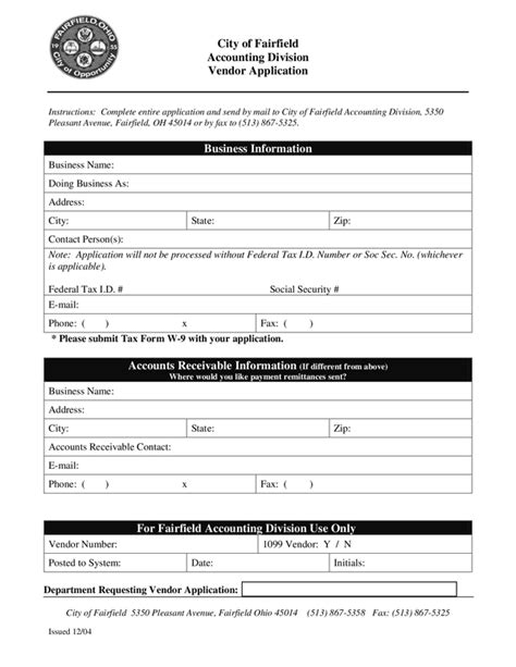 Fill Free Fillable Fairfield Oh Pdf Forms