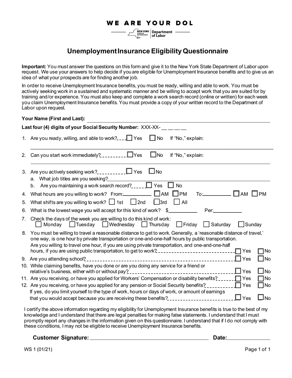 Fill Out Unemployment Form Tabitomo