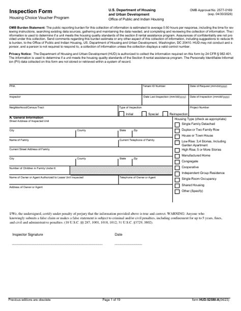 Fillable Hud Doc 52580A Fill Online Printable Fillable Blank