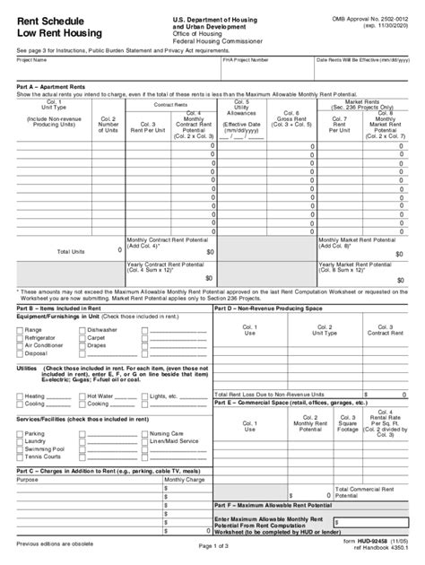 Fillable Hud Form 92458 Fill And Sign Printable Template Online