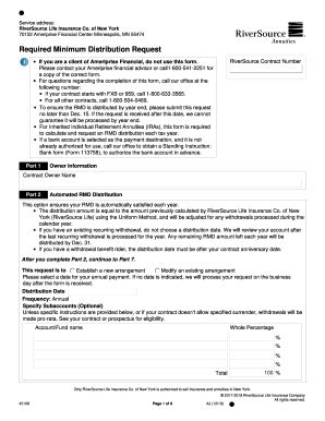 Fillable Online 45108 Required Minimum Distribution Request Used To