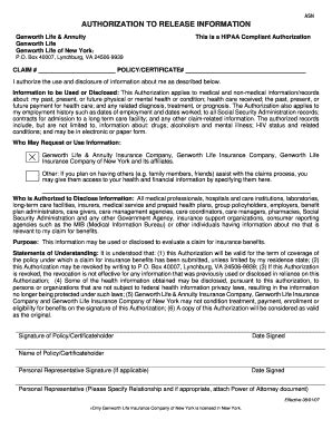 Fillable Online Authorization To Release Information Asn Form