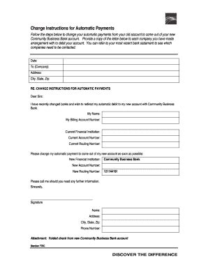 Fillable Online Automatic Payment Withdrawal Authorization Form