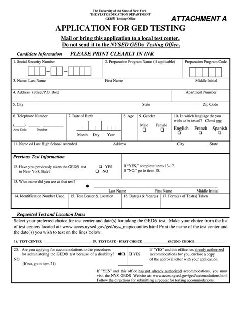 Fillable Online Blank Ged Forms Pdf Blank Ged Forms Fax Email Print