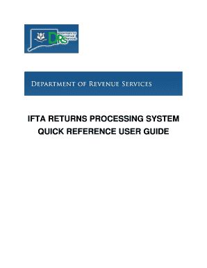 Fillable Online Ct Ifta Returns Processing System Quick Reference User