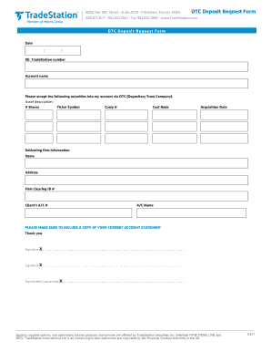 Fillable Online Dtc Dtc Certificate Of Deposit Request Form Fax Email