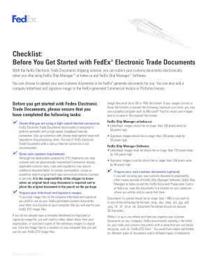 Fillable Online Fedex Electronic Trade Documents Guide Fax Email Print