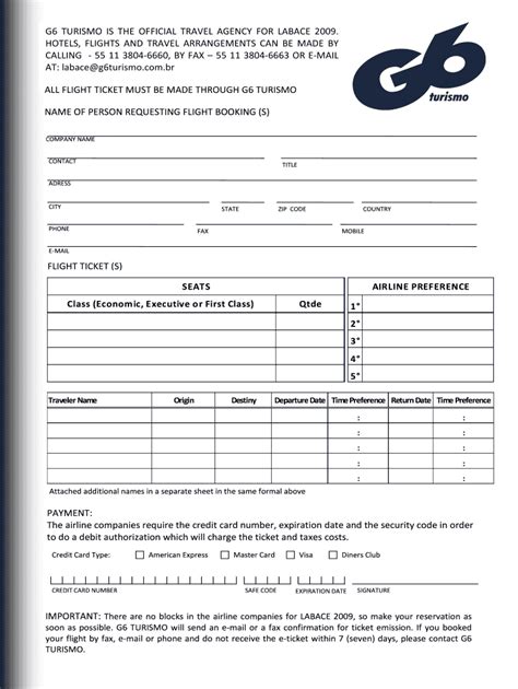 Fillable Online Flight Information Form Fax Email Print Pdffiller