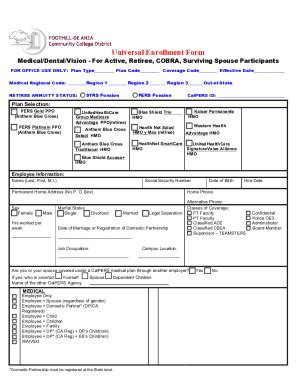 Fillable Online Hds Cobra Continuation Of Coverage Election Form Fax