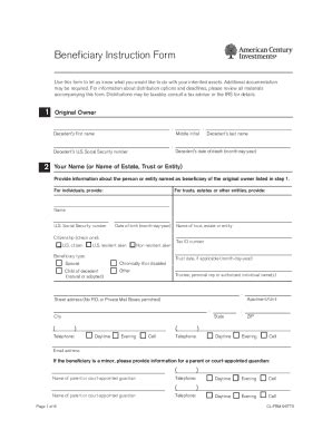 Fillable Online Ira Beneficiary Claim Form Individual Beneficiary Fax