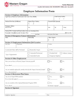 Fillable Online New Employee Paperwork Checklist Hourly Fax Email Print