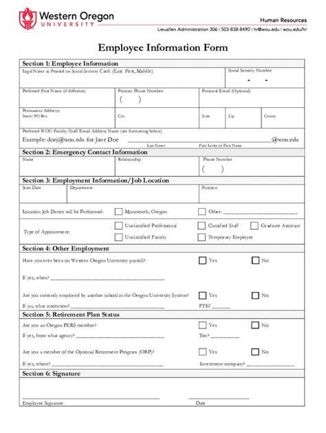 Fillable Online New Employee Paperwork Checklisttemporary Western