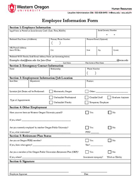 Fillable Online New Employee Paperwork Checklistunclassified Fax Email