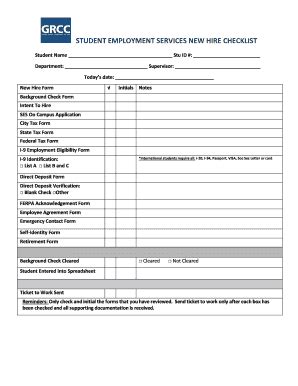 Fillable Online New Hire Paperwork Introduction Bgrccedub Fax Email