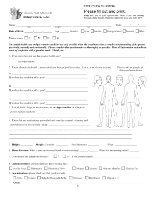 Fillable Online New Patient Paperwork To Email Pdf Fax Email Print