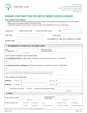 Fillable Online Pension Plan Forms Css Pension Plan Fax Email Print