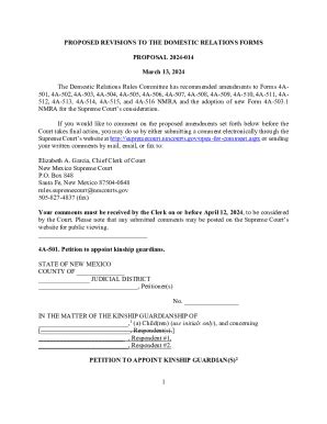 Fillable Online Proposed Revisions To The Domestic Relations Forms Fax