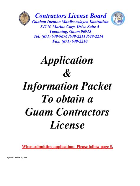 Fillable Online Requirements For Sole Proprietor Guam Contractors