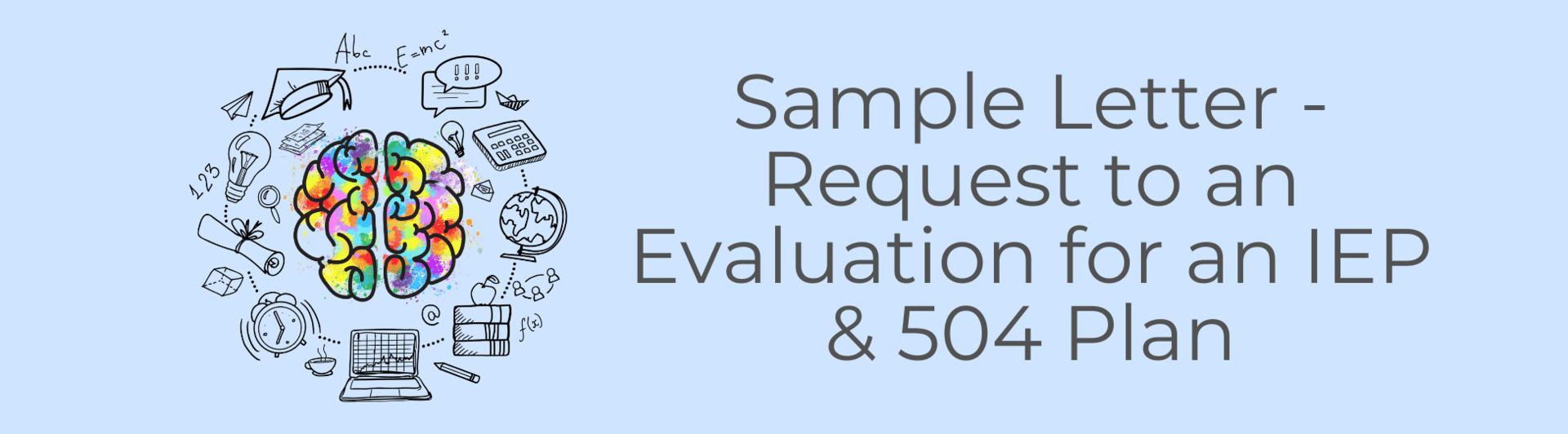 Fillable Online Sample Letter Request To An Evaluation For An Iep Amp 504 Plan Fax Email Print