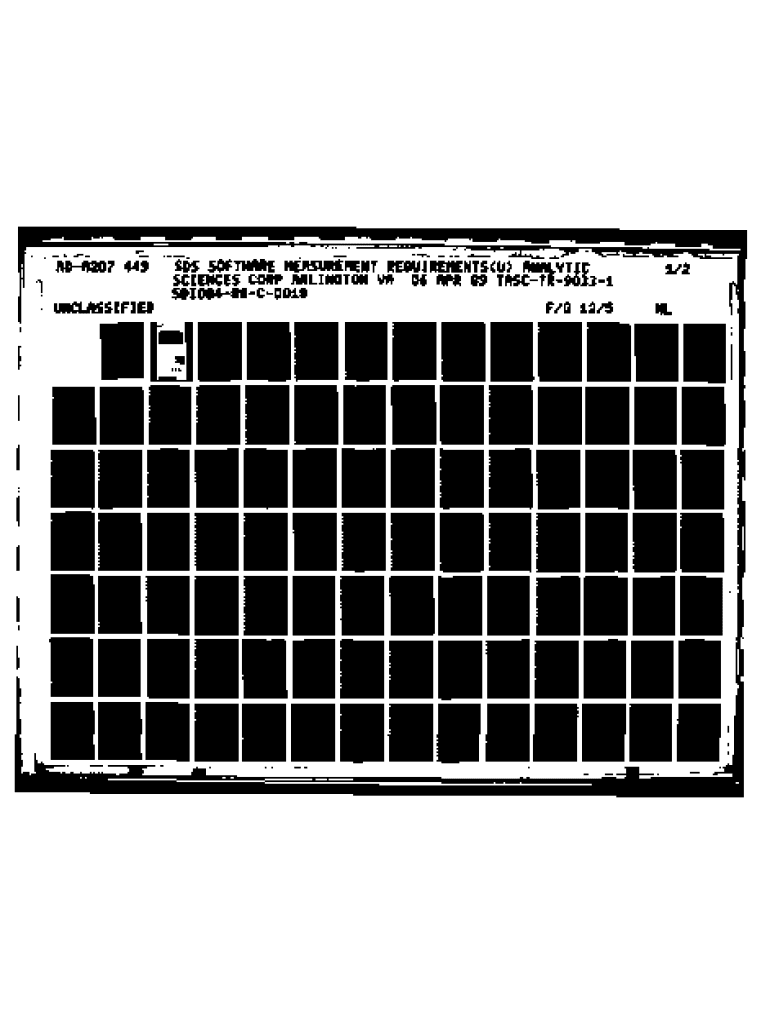 Fillable Online Sds Software Measurement Requirements This Report