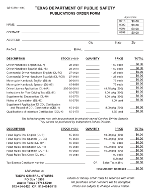 Fillable Online Txdps State Tx Gs 5 Rev Txdps State Tx Fax Email Print Pdffiller