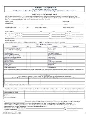 Fillable Online Va State Health Form Fax Email Print Pdffiller