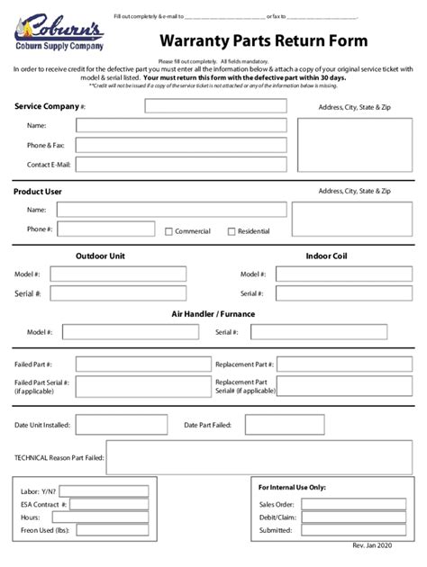 Fillable Online Warranty Service Or Parts Request Jeld Wen Fax Email Print Pdffiller