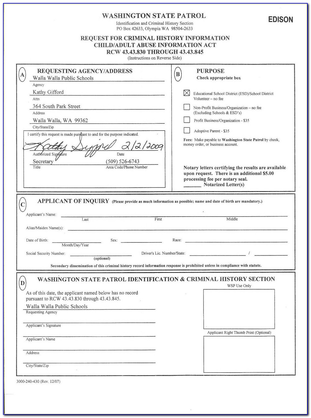 Fillable Online Washingtoncourts Washington County Civil Court Forms