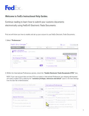 Fillable Online Welcome To Fedex Instructional Help Guides Fax Email