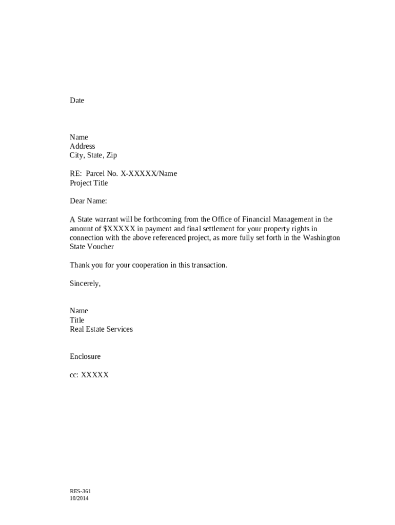 Fillable Online Wsdot Wa Chapter 13 Forms Right Of Way Manual M 26 01