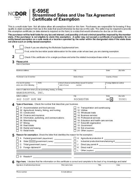 Fillable Online Www Ncdor Gov Taxes Forms Sales And Use Taxexemption