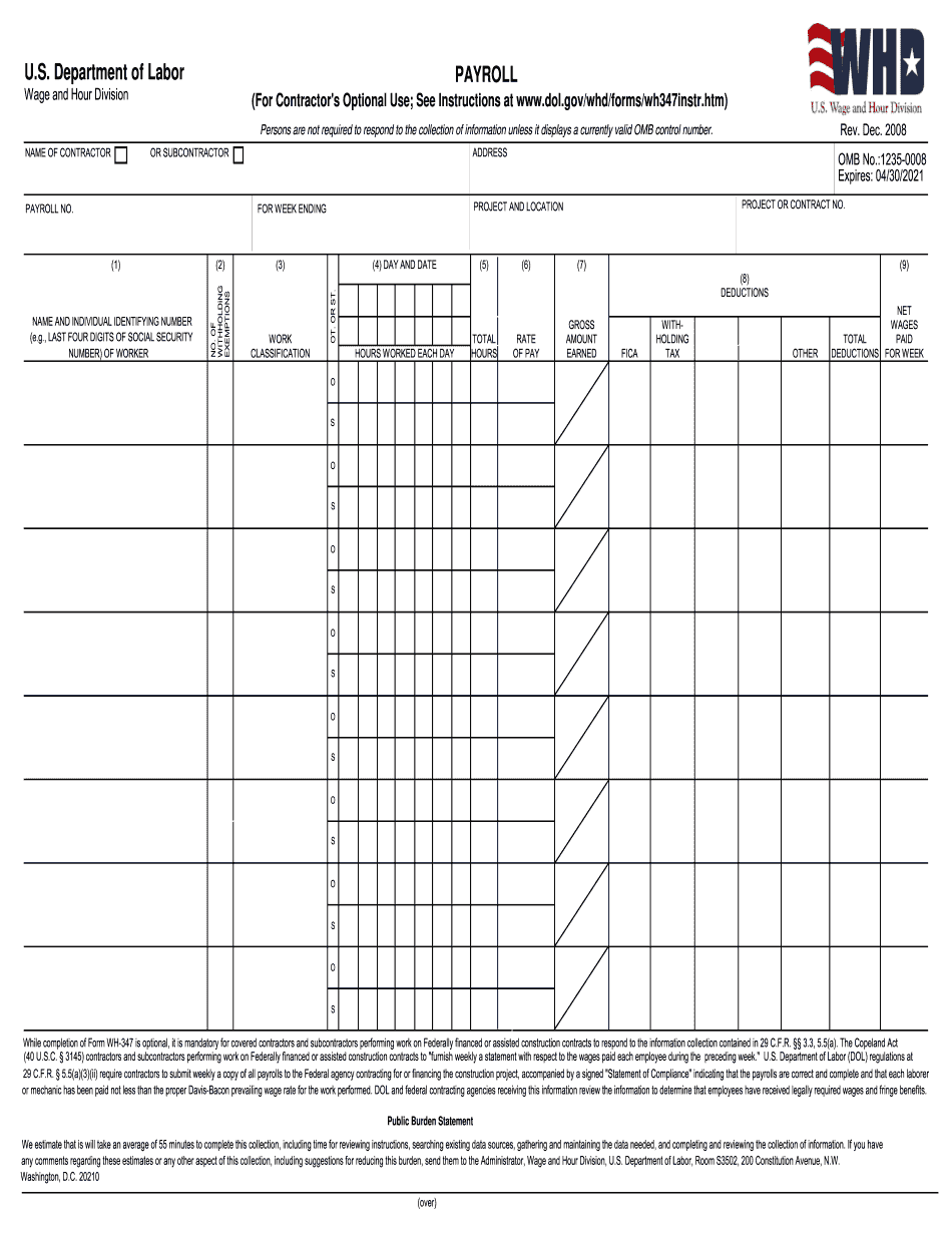 Fillable Online Www Pdffiller Com554936946 Payroll Forms Sanfillable