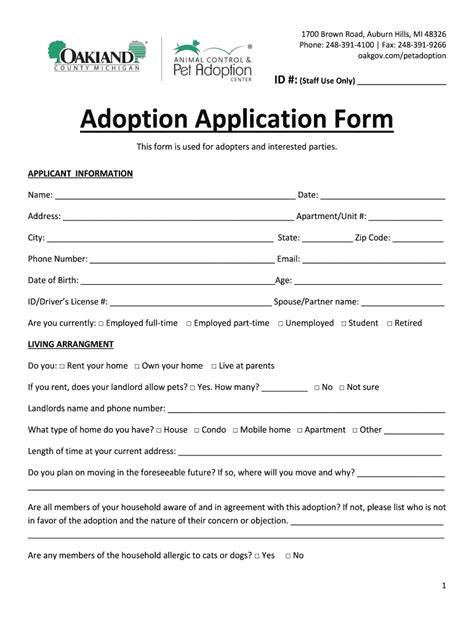 Fillable Report Of Adoption Form Printable Pdf Download