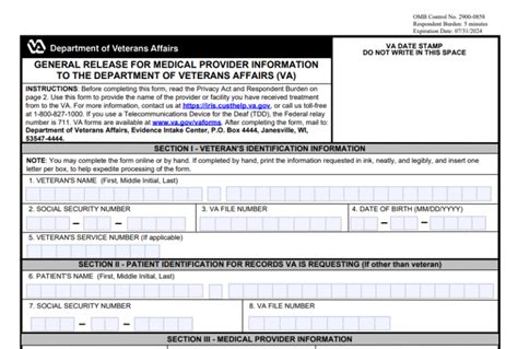 Fillable Va Form 21 4142 Printable Pdf Sample Formswift