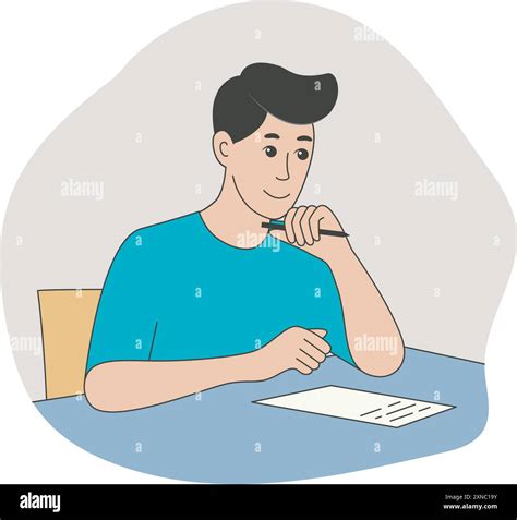 Filling Out Paperwork Stock Vector Images Alamy