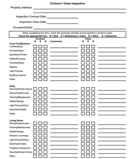 Final Walkthrough Checklist Form Template Jotform