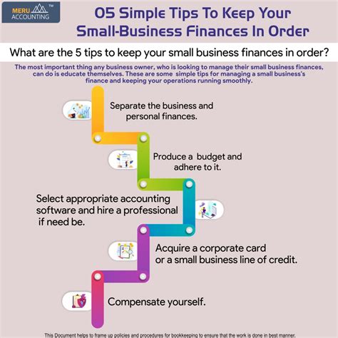 Financial Order 5 Simple Tips For Small Business Finances