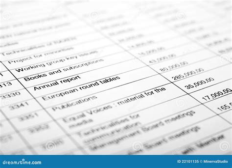 Financial Paperwork Stock Image Image Of Macro Busy 22101135