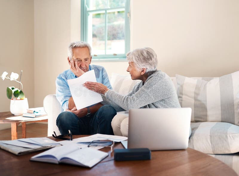 Financial Stress Is Taking Its Toll On Their Marriage A Senior Couple Having A Disagreement