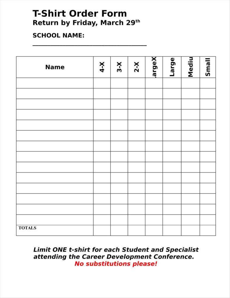 Find And Share Free Documents Order Form Template Order Form