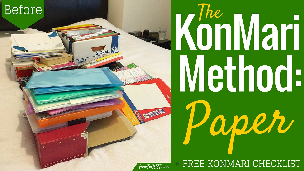 Find Out How To Declutter Paper Using The Konmari Method And Free Yourself From Paper For Good