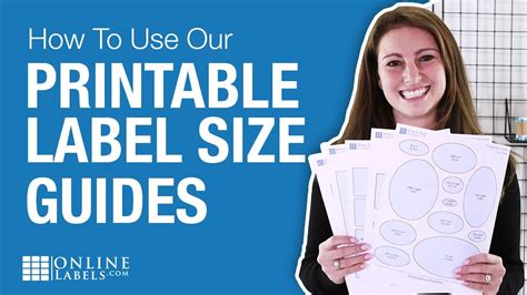 Find The Right Label Size With Printable Size Guides Youtube