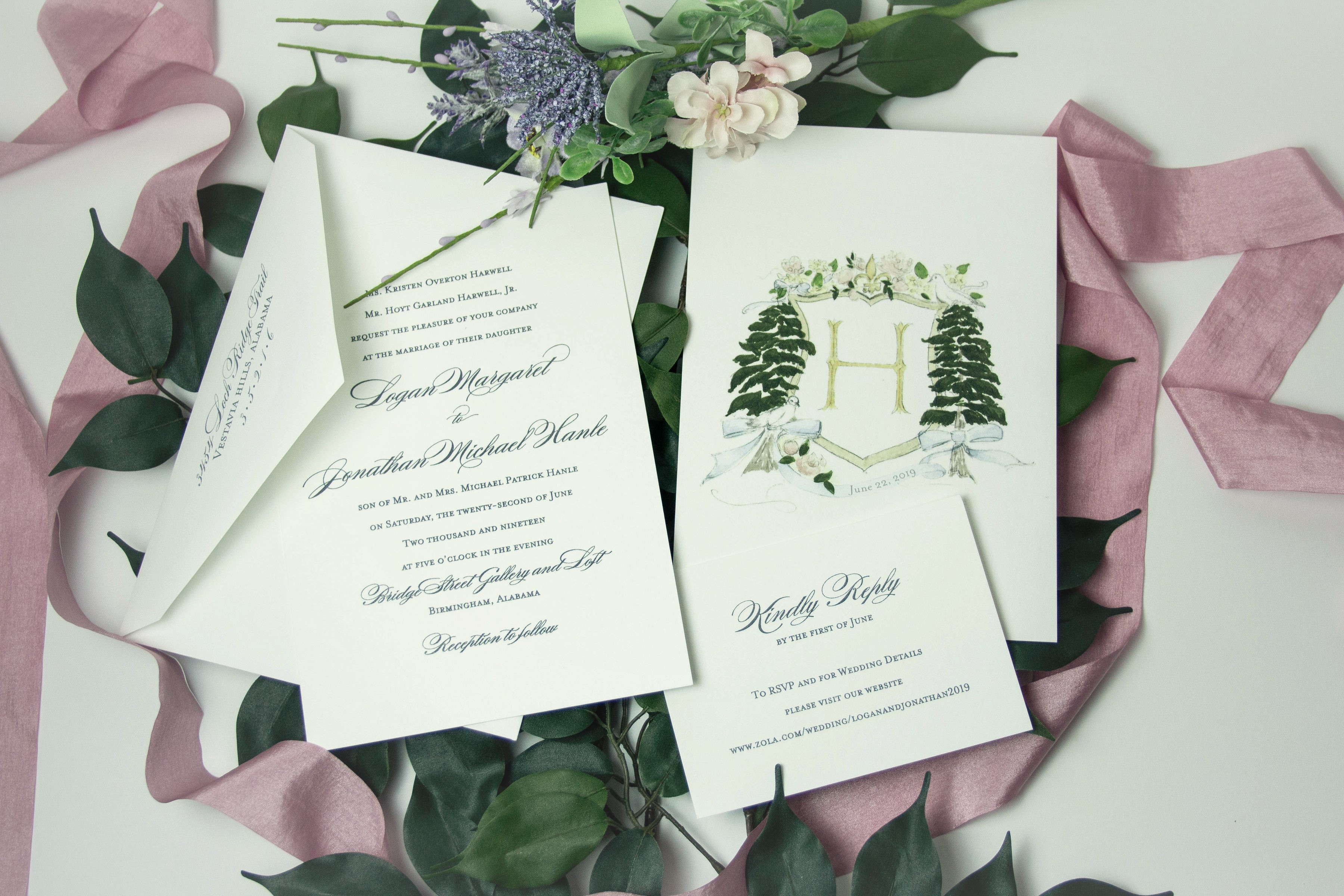 Fine Paperwork Wedding Kylie Wedding Invitations