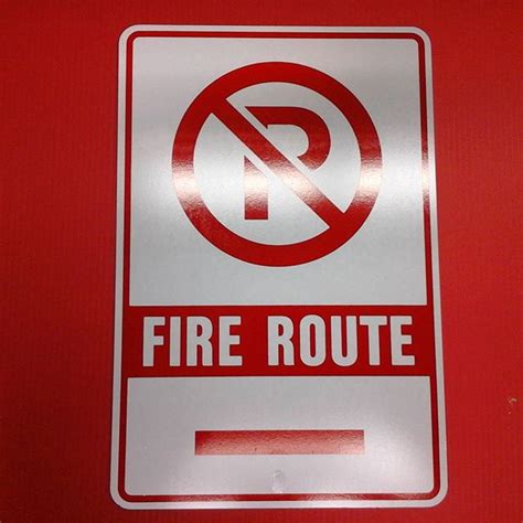 Fire Route Signs Globalsigns Ca