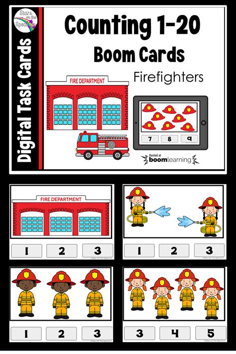 Firefighters Boom Cards In 2021 Math Connections Fire Safety Free