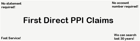 First Direct Ppi Claims Free Ppi Check No Paperwork Required Ppi