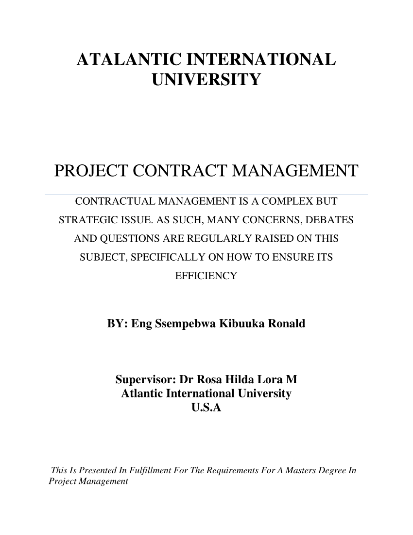 Five Essential Elements Of An Enforceable Contract Final Paper